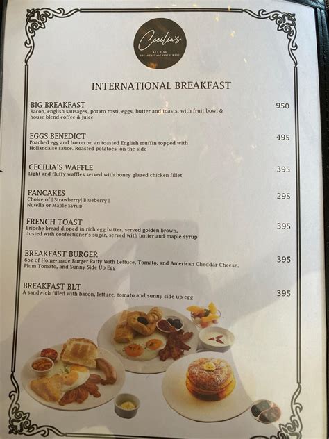 cecilia's tagaytay menu|Cecilia's All day Breakfast & Restaurant, Tagaytay .